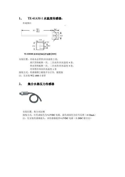 BA传感器安装说明