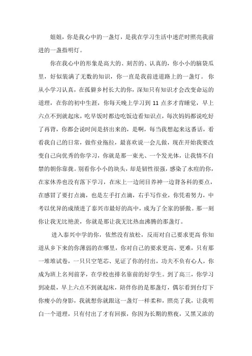 作文你是我人生中的一盏灯600字
