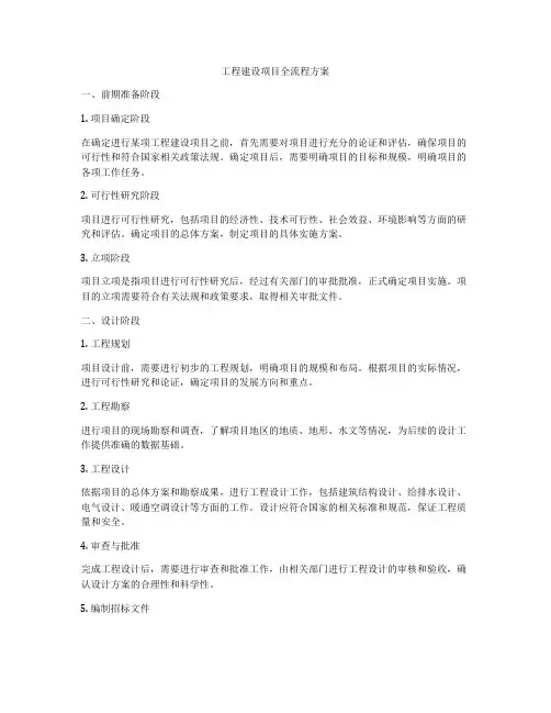 工程建设项目全流程方案