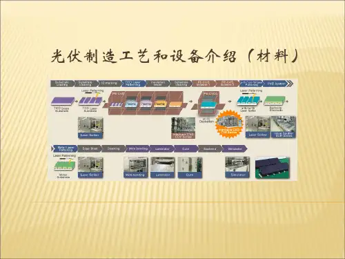 光伏制造工艺和设备介绍