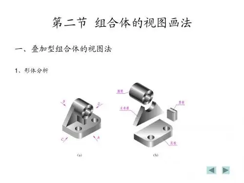 CAD 电子教案组合体视图画法
