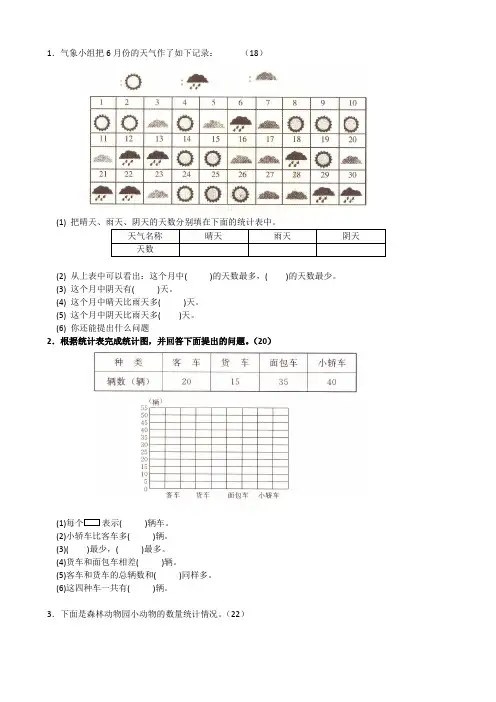 人教版小学二年级下册数学单元测试题全套