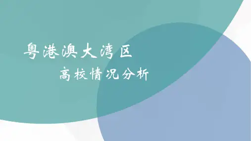粤港澳大湾区高校情况分析