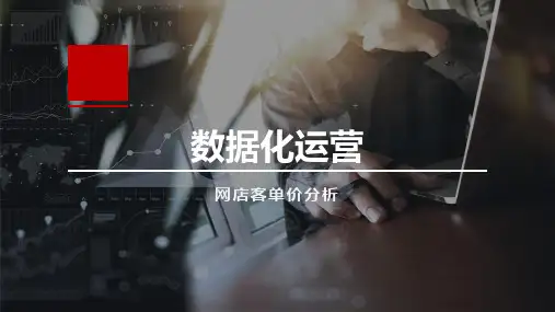 数据化运营-网店客单价分析