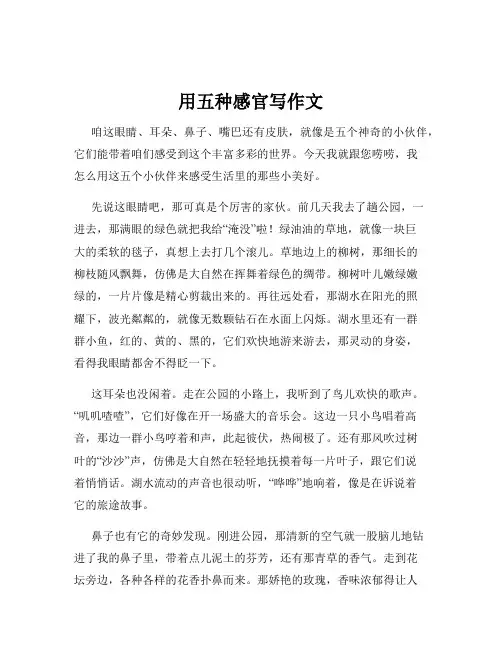 用五种感官写作文