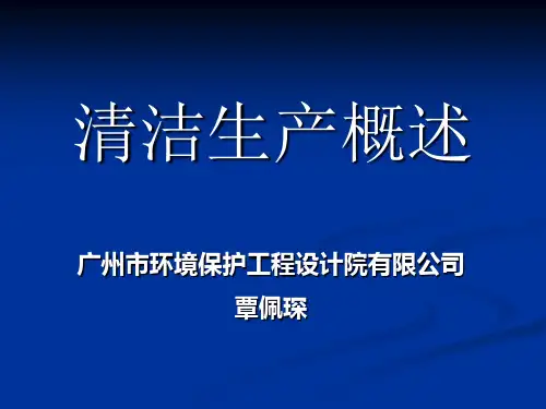 清洁生产概述