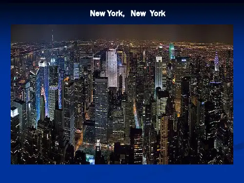 小学英语课件  New York New York