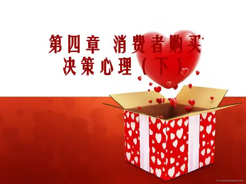 医药营销心理学第4章 消费者购买行为(下)