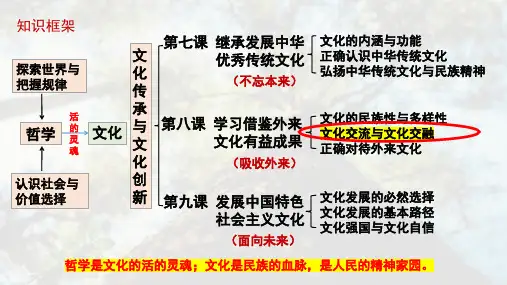 8.2 文化交流与文化交融课件-高中政治统编版必修四哲学与文化
