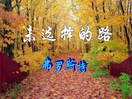 未选择的路优秀课件