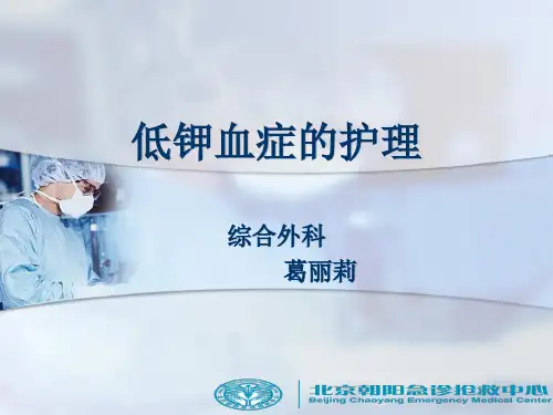 低钾血症的护理PPT课件