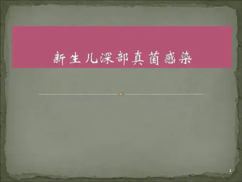 新生儿深部真菌感染诊治进展ppt课件