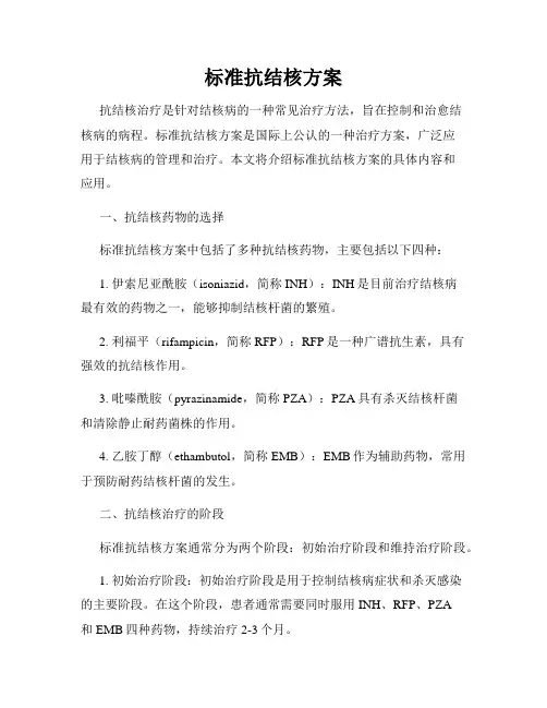标准抗结核方案