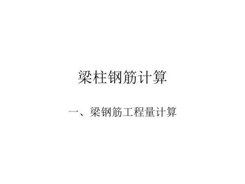 梁柱钢筋计算汇总
