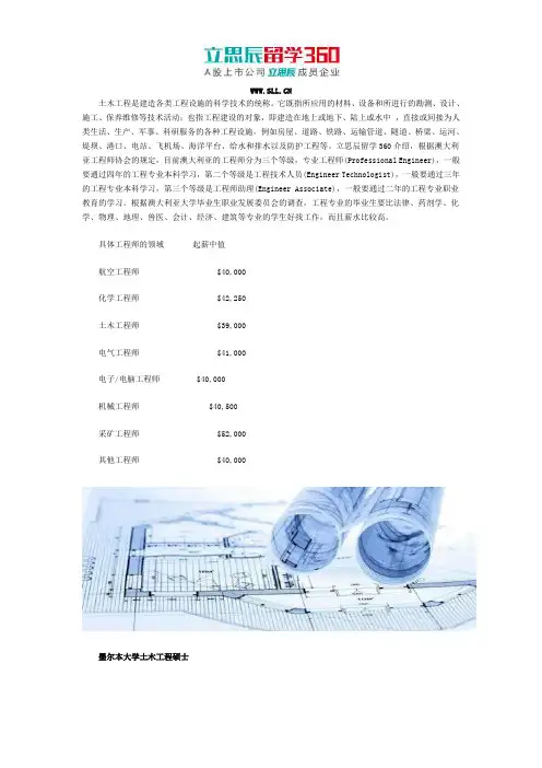 澳洲留学土木工程硕士