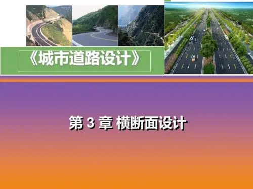 2012城市道路新版规范横断面设计课件