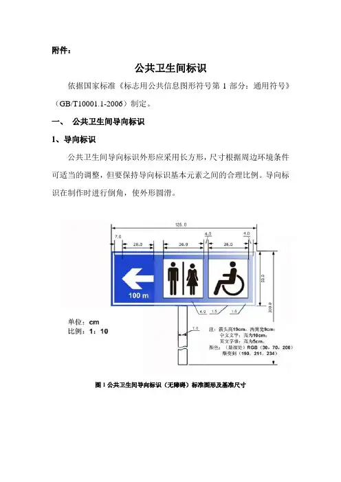 公共卫生间标识