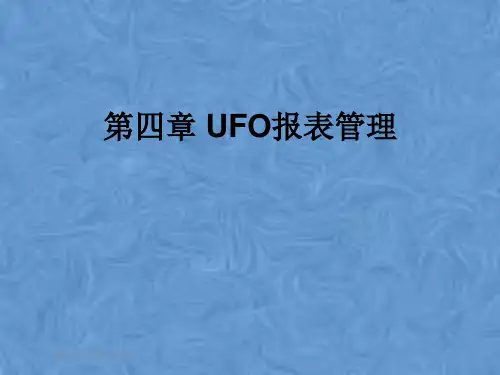 第四章 UFO报表管理
