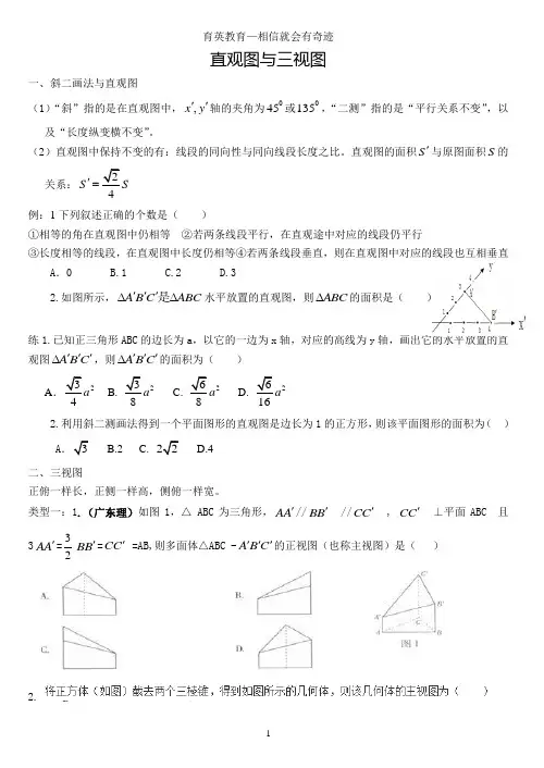 立体几何-三视图习题