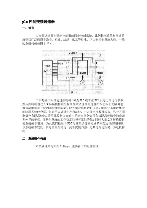 plc变频调速控制图