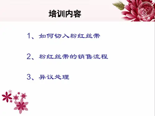 粉红丝带销售课件