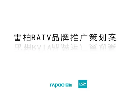 第五届大广赛策划全国奖《雷柏》PPT课件