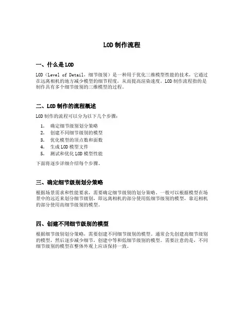 lod制作流程