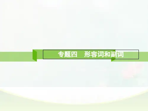 2018版高考英语总复习(人教)专题四 形容词和副词 (共24张PPT) 精品优选公开课件