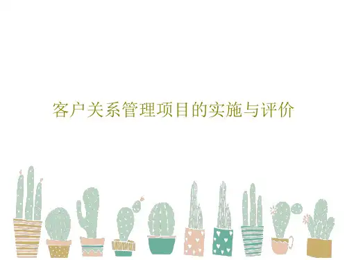 客户关系管理项目的实施与评价PPT文档38页