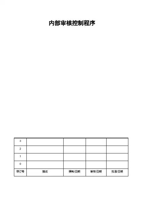 ISO45001-2018(07)内部审核控制程序