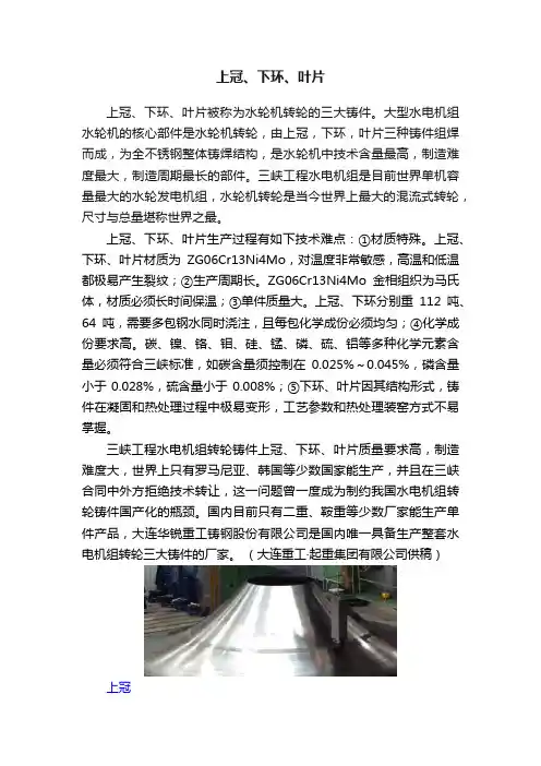 上冠、下环、叶片