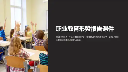 职业教育形势报告课件
