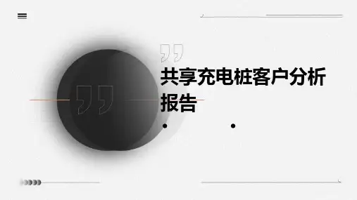 共享充电桩客户分析报告