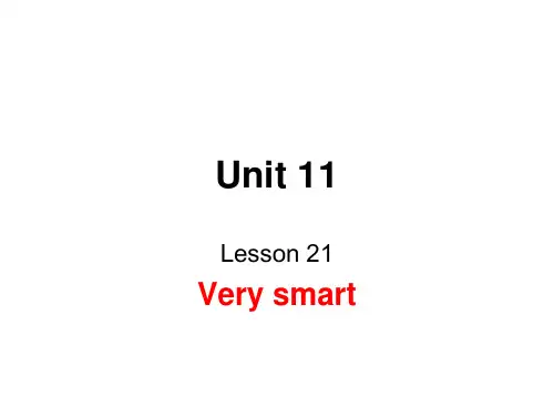 青少版新概念英语1A Unit 11 Very smart课件(21页)1