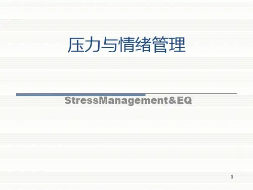 情绪与压力管理