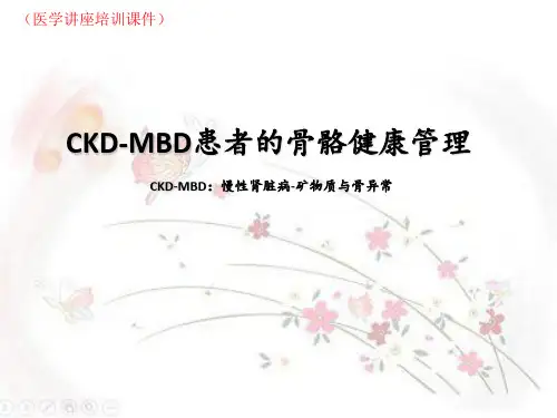 CKD-MBD的骨骼健康管理(医学讲座培训课件)