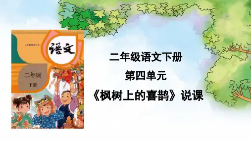 9 枫树上的喜鹊 说课课件(共25张PPT)