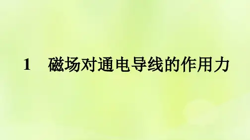 高中物理第1章安培力与洛伦兹力1磁吃通电导线的作用力课件新人教版选择性必修第二册