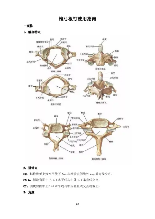 椎弓根钉使用指南