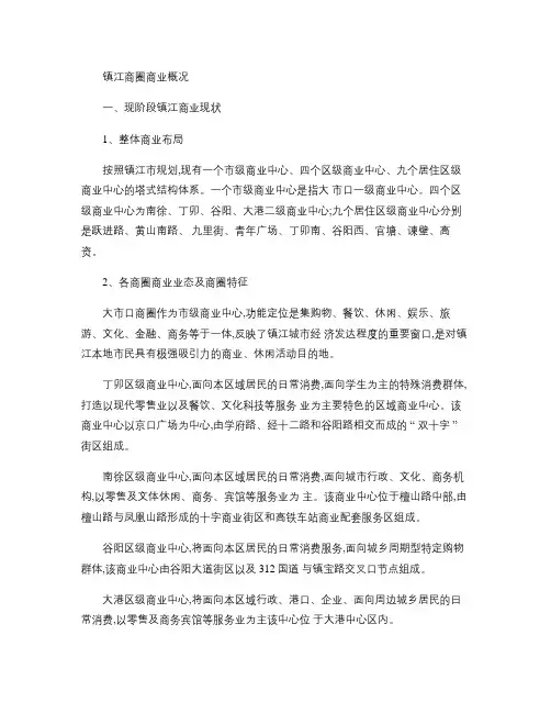 镇江市场商圈商业调研概况_图文(精)