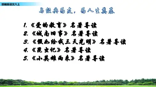 部编版六年级语文名著导读系列课件(5本)
