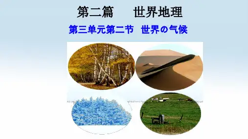 高中地理课件-3.2世界的气候