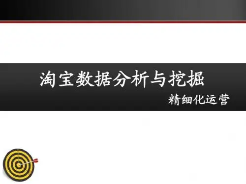 淘宝数据分析与挖掘-淘宝经营大师