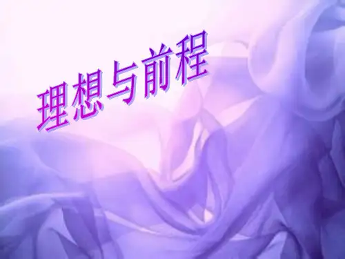 理想与前途PPT课件