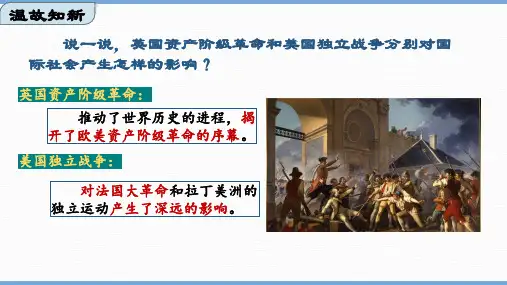 第19课  法国大革命和拿破仑帝国(课件)九年级历史上册课件(部编版)
