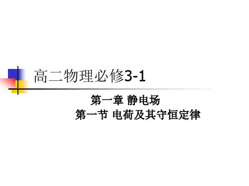 1.1电荷及其守恒定律