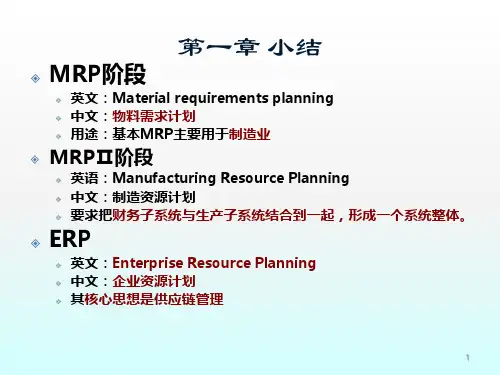 ERP原理ppt课件