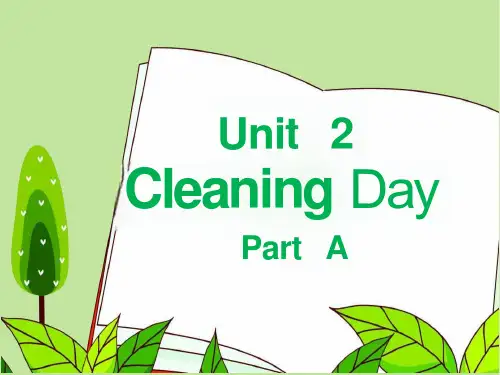 闽教英语四年级下册Unit2-Cleaning-Day-PartA课件