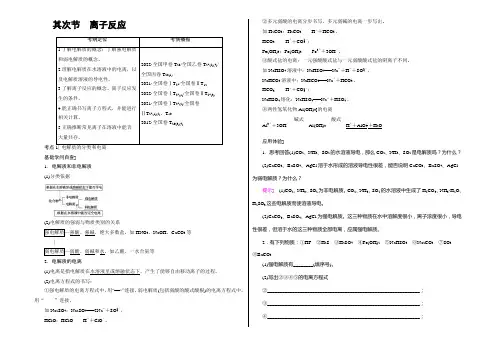 2022届高三化学(人教版)一轮复习：第2章 第2节 离子反应 Word版含答案