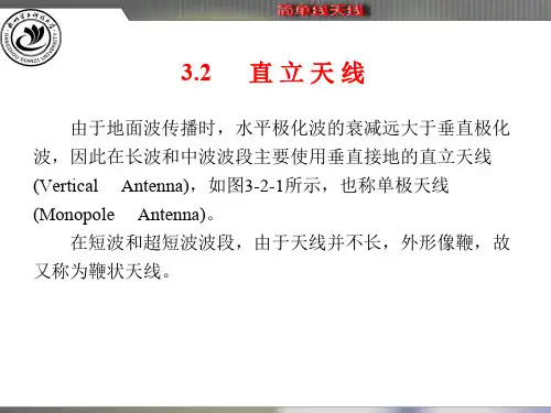 天线原理与设计直 立 天 线3.2 直立天线
